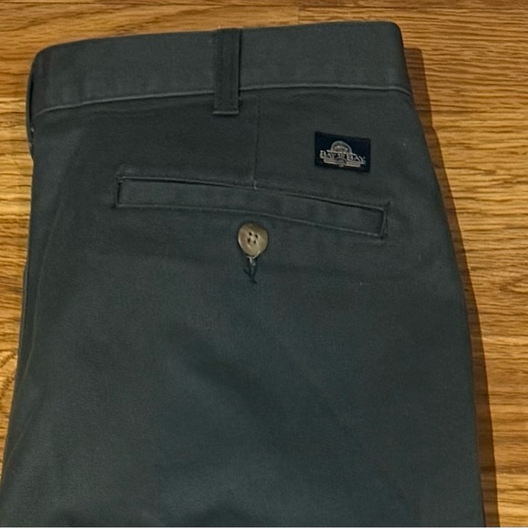 Bay to Bay Green Khaki Pants Pleated Front Size 33 X 30 - Picture 3 of 7